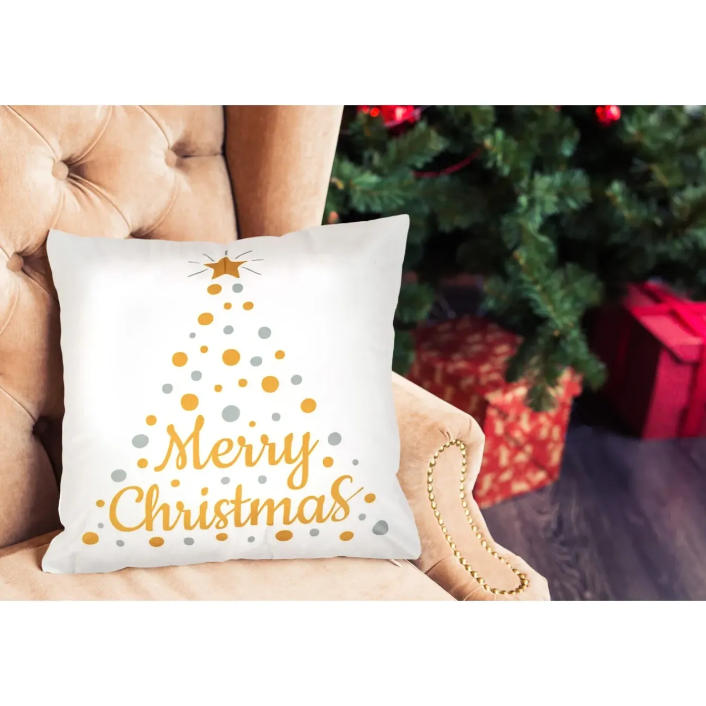 Tutumi Kerst Kussensloop 3d 31 "n" 45x45 Wit