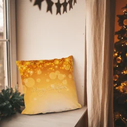 Tutumi Kerst Kussensloop 3d 34 45x45 Oranje
