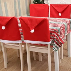 Tutumi Oude Kerststoelhoes 380667a 6st. Rood 58x52x58cm