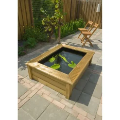Ubbink bovengronds vijverframe Quadro Wood II FSC hout 147,8x103,5x47,5cm