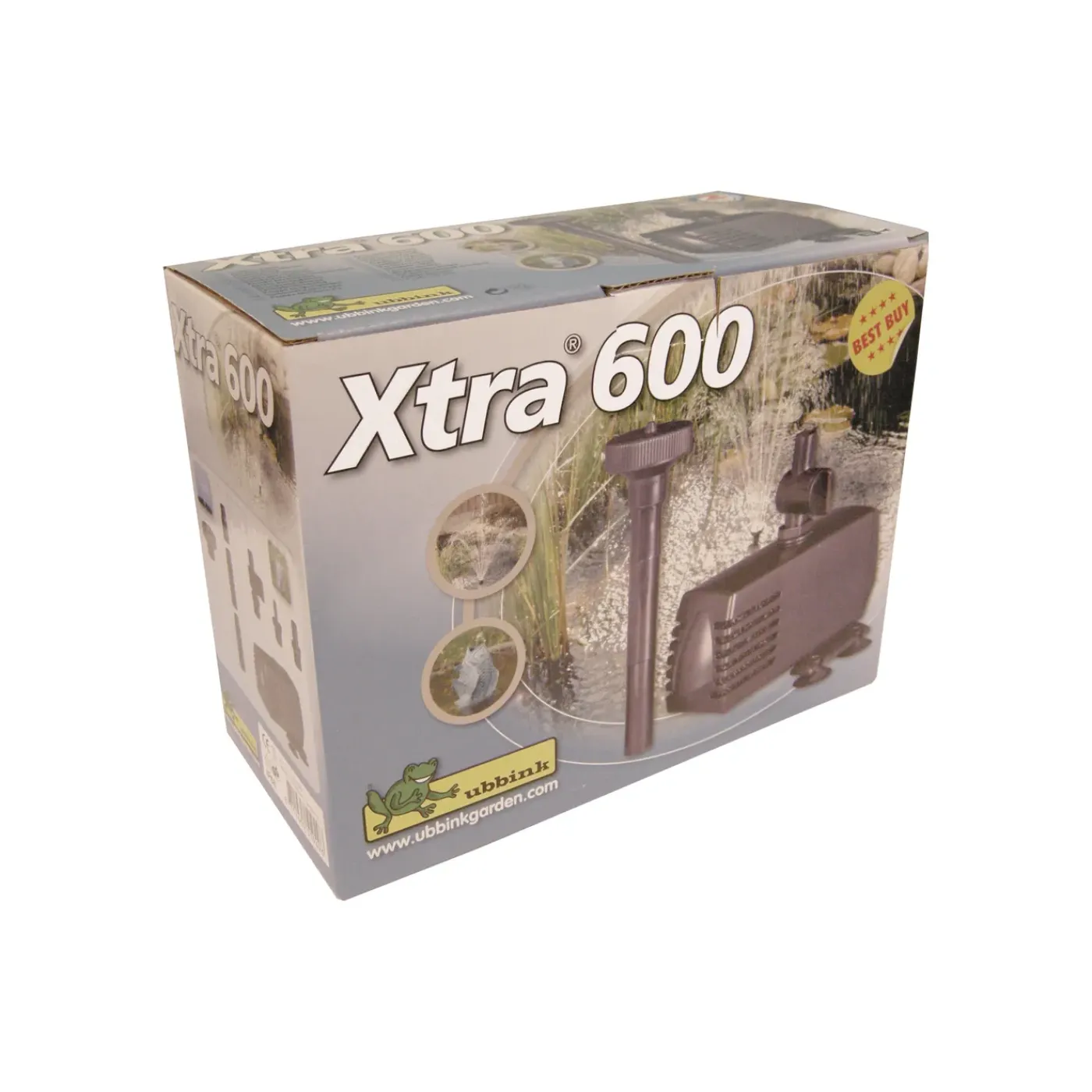 Ubbink fonteinpomp Xtra 600 + sproeikop vulkaan