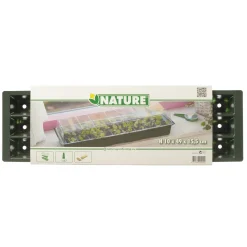 Ubbink Kweekbak Vensterbank - Kunststof - Transparant - 49 x 15,5 x 10 cm - Met Vakverdeling
