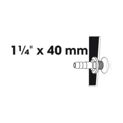Ubbink slangpilaar uitwendig schroefdraaf Ø40 (1½