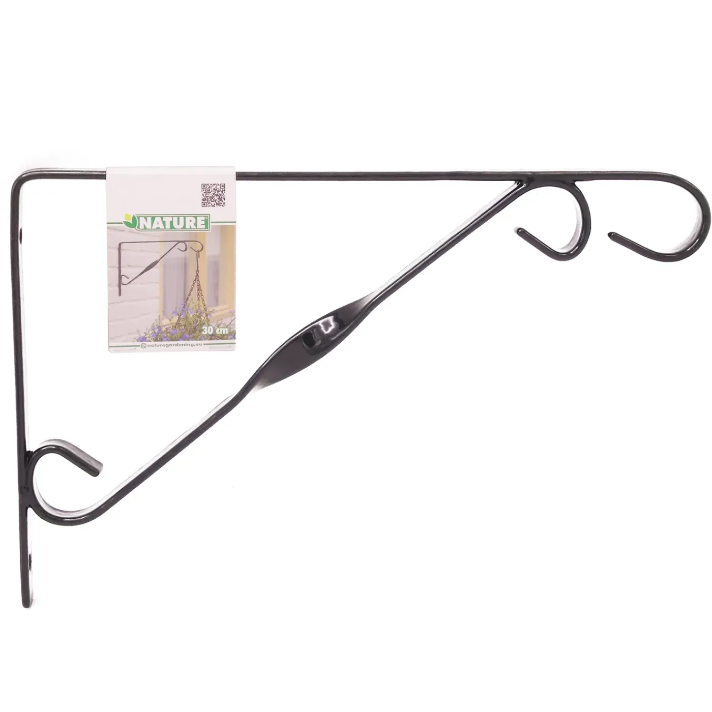 Ubbink zwarte wandhaak 30x18,5cm