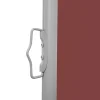 Helloshop26 Uitschuifbaar Zijscherm/privacyscherm Voor Terras Tuin Balkon 100 X 600 Cm Rood