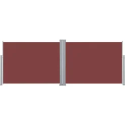 Helloshop26 Uitschuifbaar Zijscherm/privacyscherm Voor Terras Tuin Balkon 100 X 600 Cm Rood
