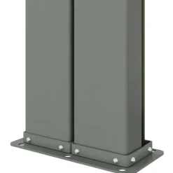 Helloshop26 Uitschuifbaar Zijscherm/privacyscherm Voor Terras Tuin Balkon 200 X 1000 Cm Antraciet
