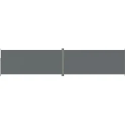 Uitschuifbaar Zijscherm/privacyscherm Voor Terras Tuin Balkon 220 X 1000 Cm Antraciet Helloshop26