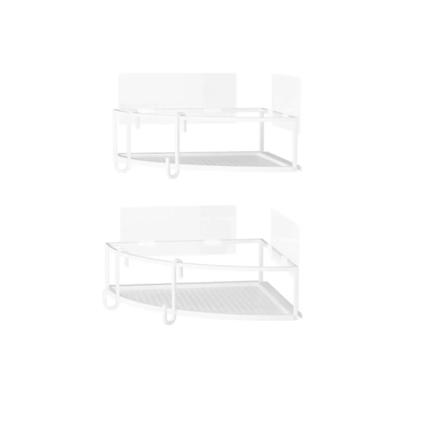 Umbra Cubiko Hoekdouchekorf 26x26x11cm Set Van 2 Ijzer Wit