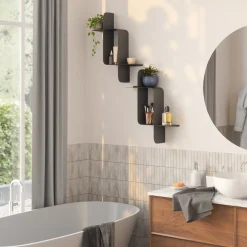 Umbra Montage Metalen Wandplank, Set Van 2