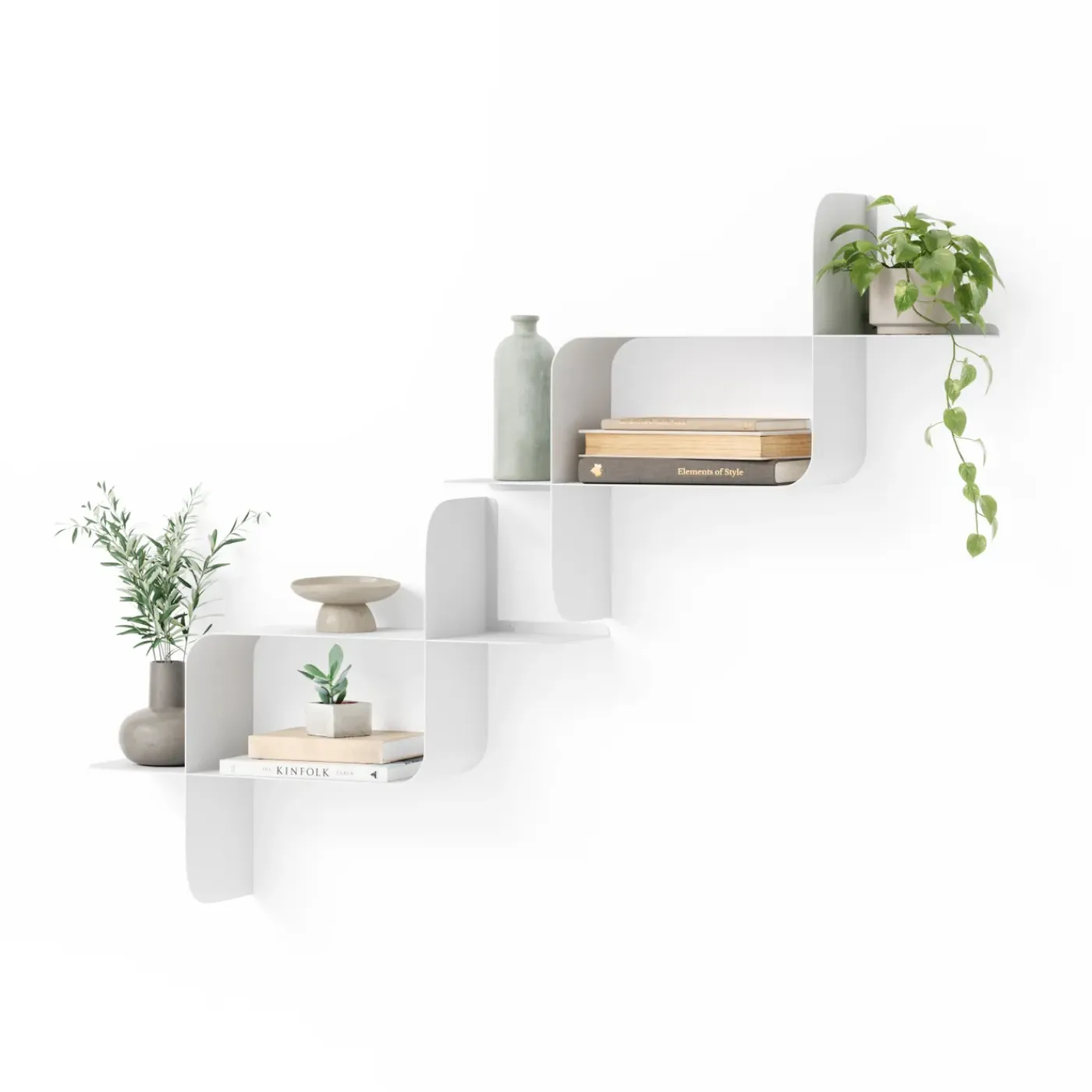 Umbra Montage Metalen Wandplank, Set Van 2