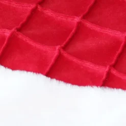 Unique Living Kerstboomrok - Rood/wit - D90 Cm - Polyester