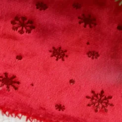 Unique Living Kerstboomrok - Rood - Sneeuwvlokken - D100 Cm