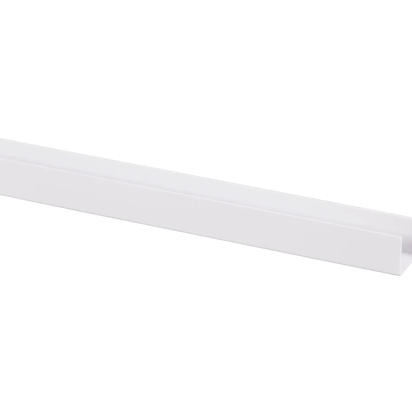 U-profiel - PVC wit - 15x18mm 2,6m