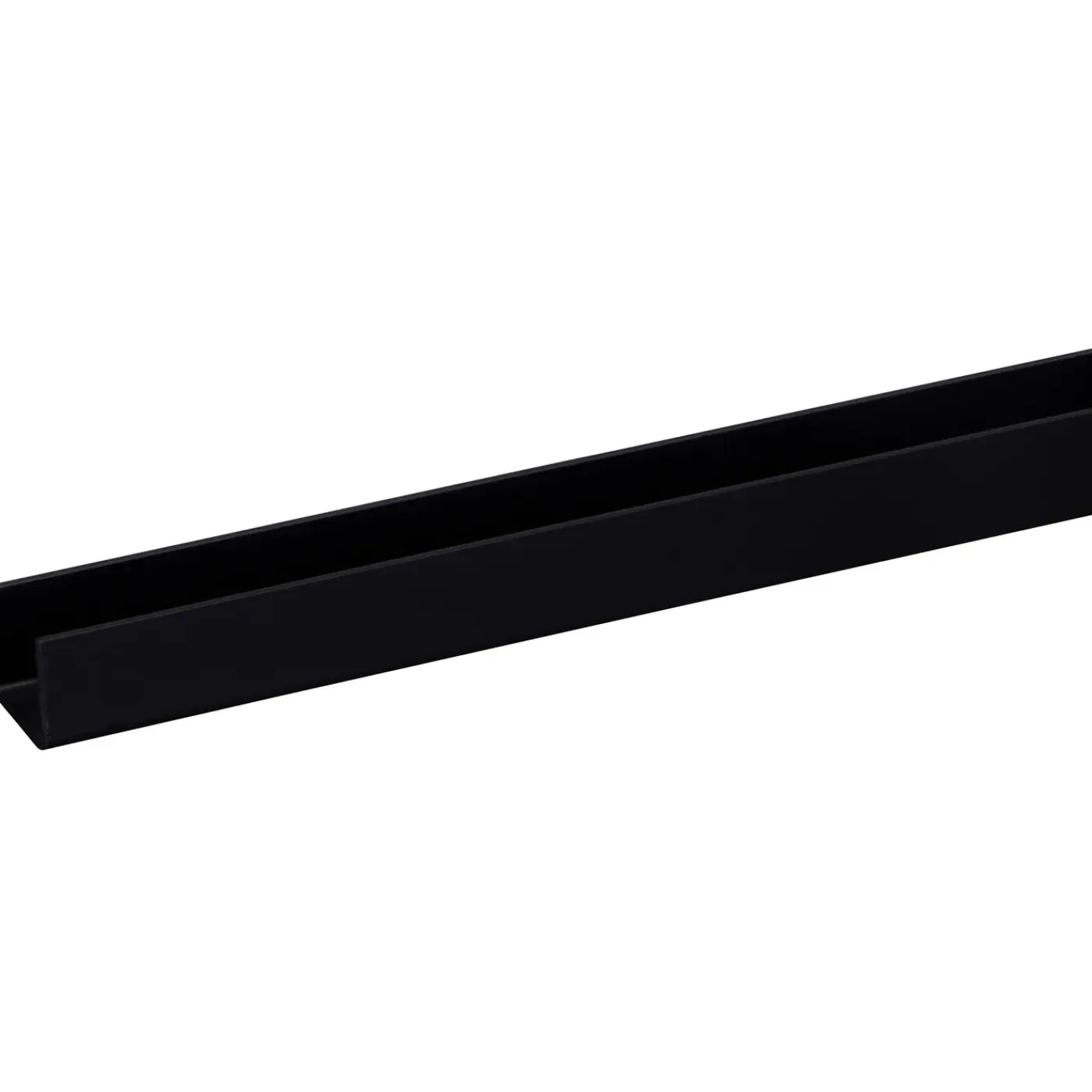 Overig U-profiel - PVC zwart - 18x21mm 2,6m