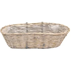 Van Der Leeden Balkonmand - Rotan Gevlochten -46 X 22 X 17 Cm