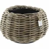 Van Der Leeden Planten/bloemen Mand - Rotan -d30 X H19 Cm