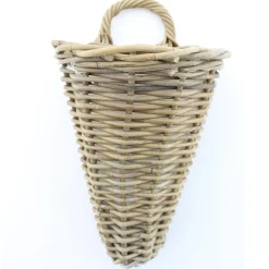 Van Der Leeden Wandhanger Mand - Bruin - 25 X 22 X 32 Cm - Rotan