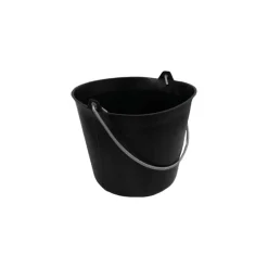 Varas bouwemmer met metalen handvat zwart 11L