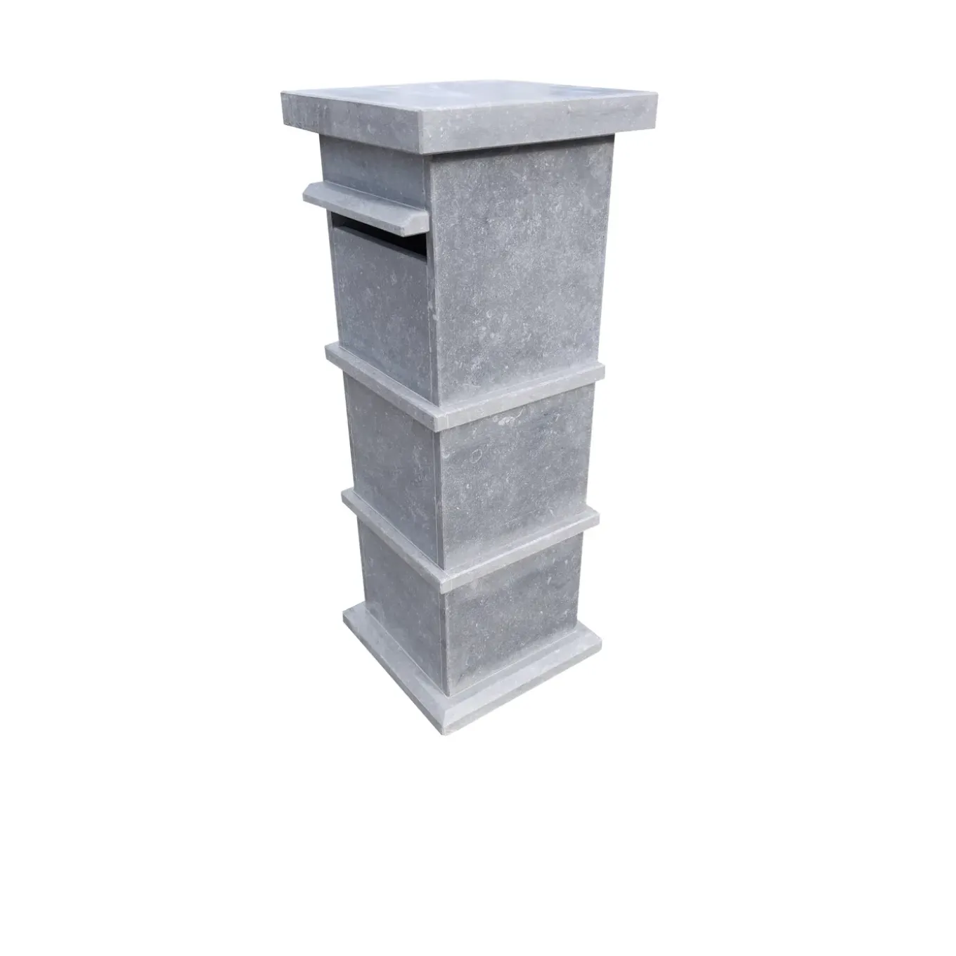 Vasp Pakketbrievenbus Pamplona - Natuursteen - Blauw - 40x105x40cm
