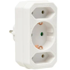 VB Extend Verloopstekker 2x Euro + 1x Ra Wit