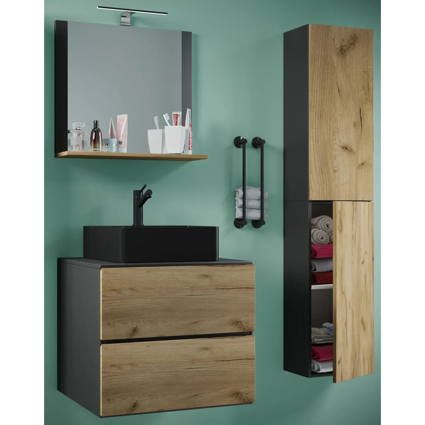 VCM Wastafelonderkast Lendas H. 150 X B. 93 X T. 52 Cm