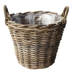 Vd Leeden Opbergmand Klassiek - Bruin - Rond - Rotan