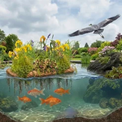 vdvelde - Vijver Planteneiland Set 3-delig - 12 Waterplanten - Waterzuiverend