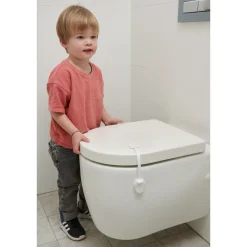 Veiligheidsslot Toiletklep - Wit Kunststof