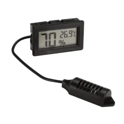 Velleman Digitale Inbouw Thermometer/hygrometer, Groot Display, Abs-behuizing