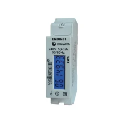 Velleman Energiemeter Din 1 Fase, Stroommeter, Kwh Meter Voor Din-railmontage