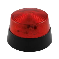Velleman Rood Led-knipperlicht, Gebruik Binnenshuis, 12 Vdc, 15 Witte Leds, Ip20, Abs/acryl