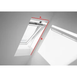 Velux Dakraamhor White Line - 160x132cm - Wit - Glasvezel