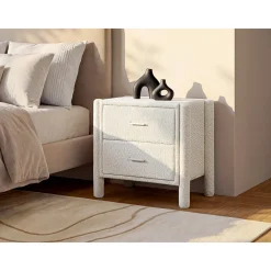 Vente-unique Bedside Table Conomo Wit - L 61cm X B 42cm X H 56cm