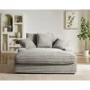 Vente-unique Chaise Longue Zonder Slaapgedeelte Esarto Grijs - L 163cm X B 168cm X H 95cm