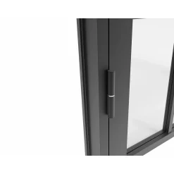 Vente-unique Deur Blok Closida Zwart - L 73cm X B 3.5cm X H 204cm