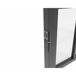 Vente-unique Deur Blok Closida Zwart - L 73cm X B 3.5cm X H 204cm