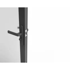 Vente-unique Deur Blok Loxton Zwart - L 83cm X B 3.5cm X H 204cm