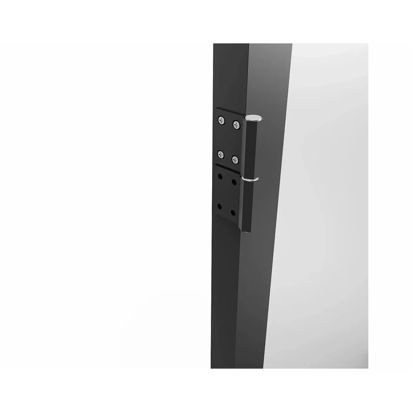 Vente-unique Deur Blok Loxton Zwart - L 83cm X B 3.5cm X H 204cm
