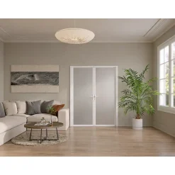 Vente-unique Deur Blok Loxton Wit - L 73cm X B 3.5cm X H 204cm