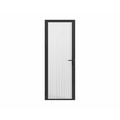 Vente-unique Deur Blok Loxton Zwart - L 83cm X B 3.5cm X H 204cm