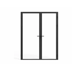Vente-unique Deur Blok Loxton Zwart - L 93cm X B 3.5cm X H 204cm