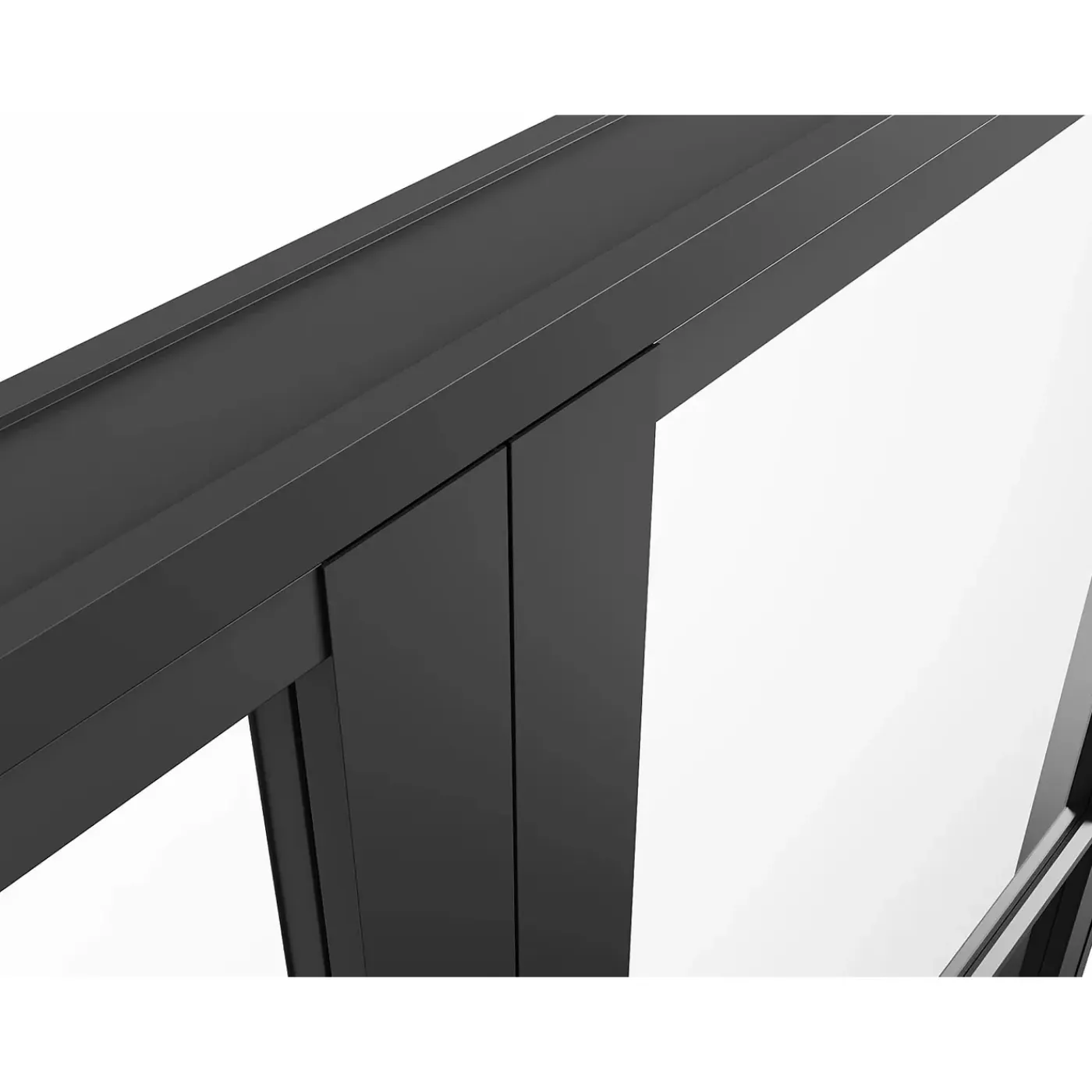 Vente-unique Deur Blok Maseru Zwart - L 93cm X B 3.5cm X H 204cm