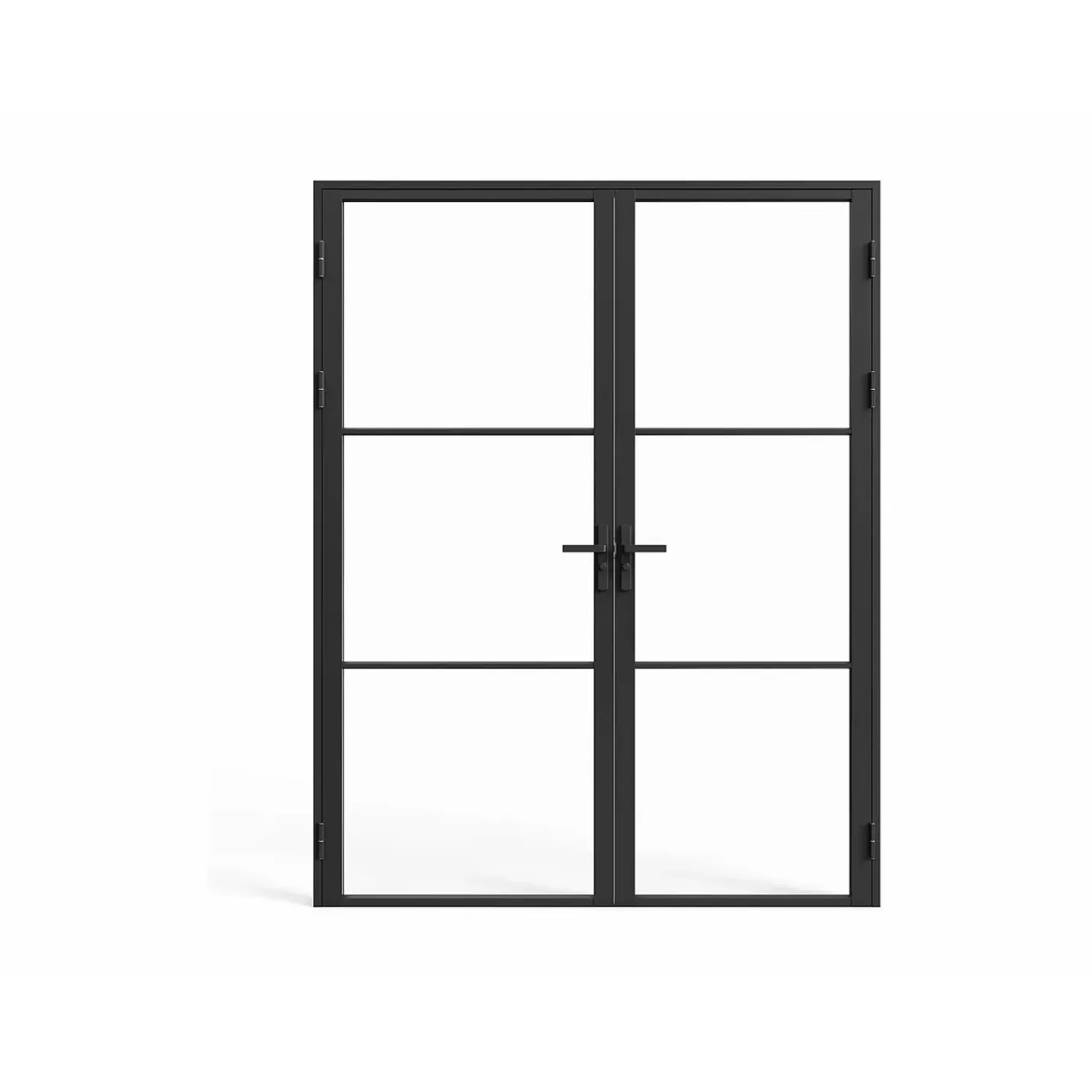 Vente-unique Deur Blok Maseru Zwart - L 93cm X B 3.5cm X H 204cm