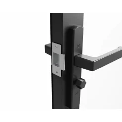 Vente-unique Deur Blok Seroto Zwart - L 73cm X B 3.5cm X H 204cm