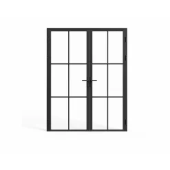Vente-unique Deur Blok Seroto Zwart - L 73cm X B 3.5cm X H 204cm