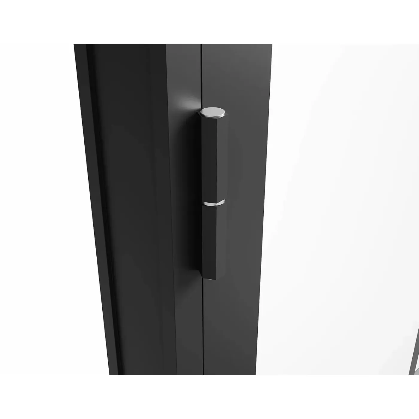 Vente-unique Deur Blok Seroto Zwart - L 83cm X B 3.5cm X H 204cm