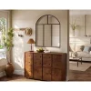Vente-unique Glazen Binnenraam Arluna Zwart - L 90cm X B 3.5cm X H 105cm