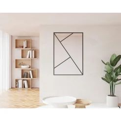 Vente-unique Glazen Binnenraam Fazenda Zwart - L 90cm X B 3.5cm X H 130cm