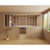 Vente-unique Glazen Binnenraam Bayview Wit - L 4.2cm X B 2.2cm X H 40cm